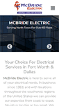 Mobile Screenshot of mcbrideelectric.com
